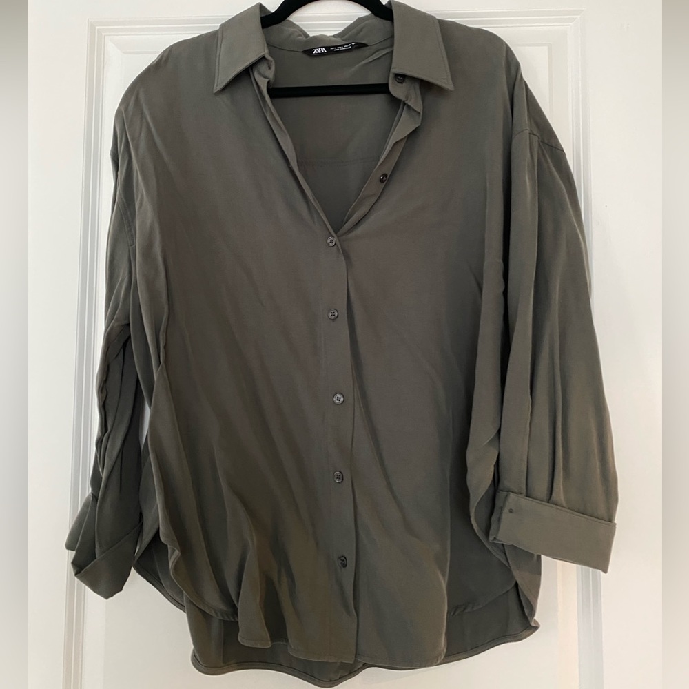 Zara button up blouse